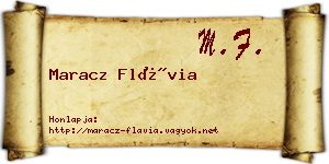 Maracz Flávia névjegykártya